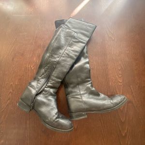 Womens over the knee leather boots